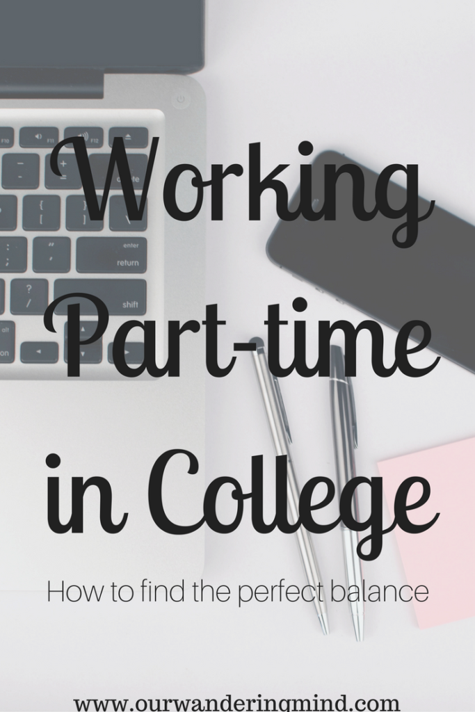 How to Balance Working Part-Time in College