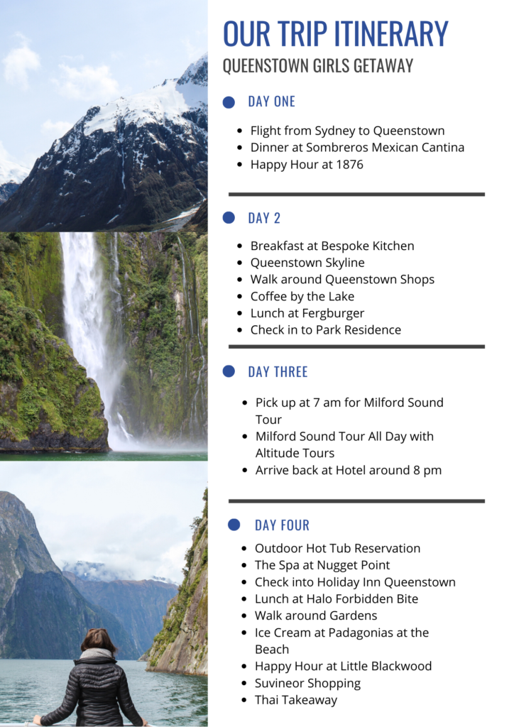 Queenstown Itinerary