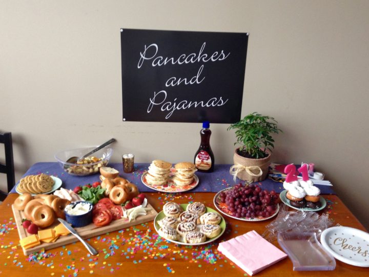 Pancakes and Pajamas Birthday Brunch Party