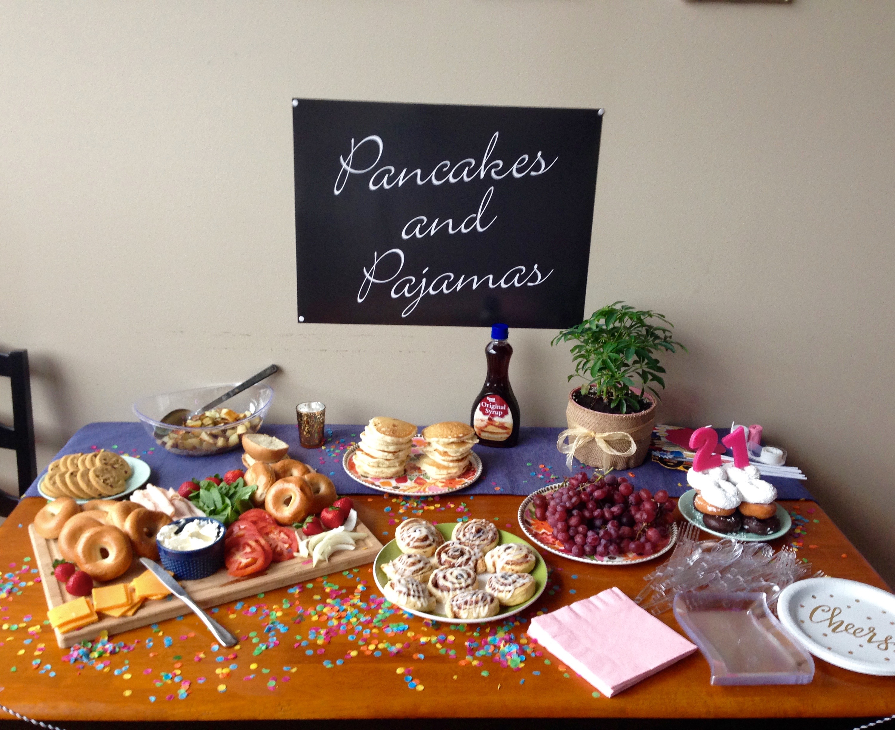 Pancakes and Pajamas: A Surprise Birthday Brunch