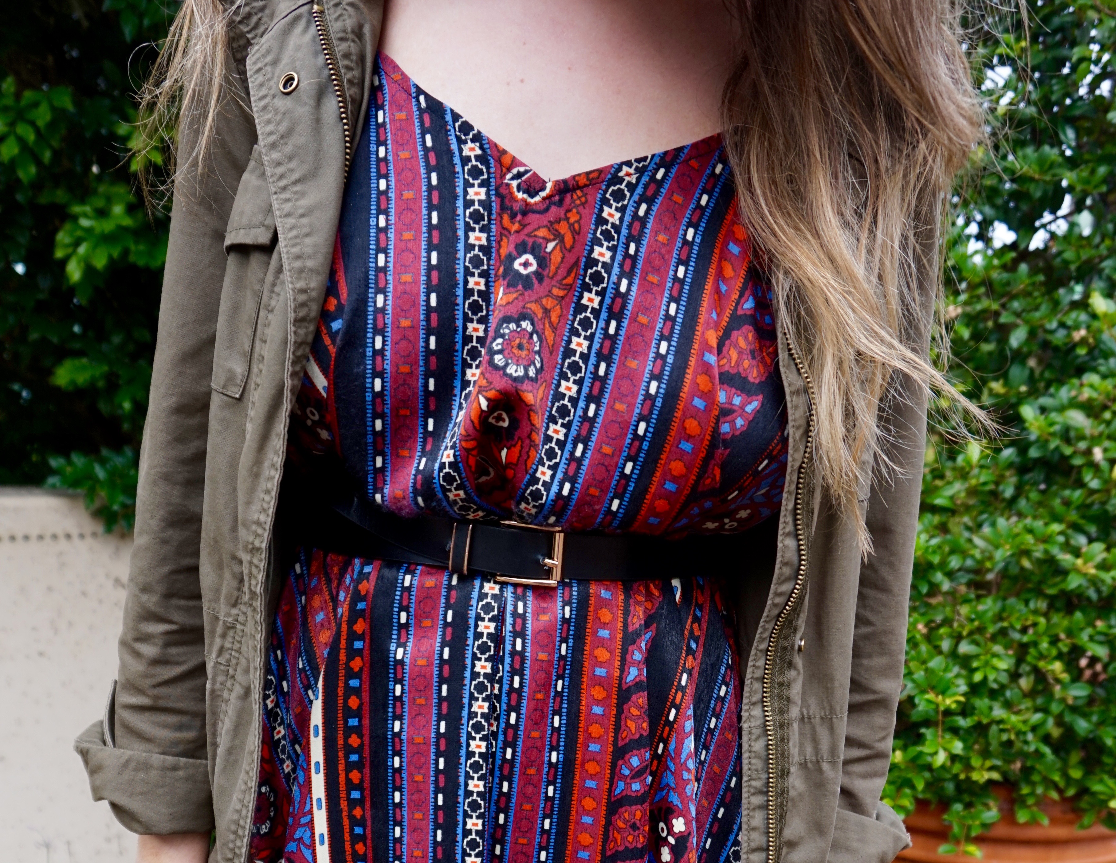 Outfit of the Day: A Trip to the Zoo- A Tribal Print Boho Dress