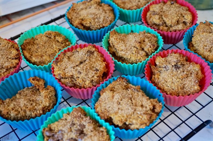 Healthy (er) Coconut Banana Chocolate Chip Muffins